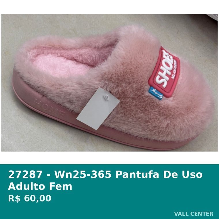 Pantufa de Uso Adulto Fem Rosa — foto 3
