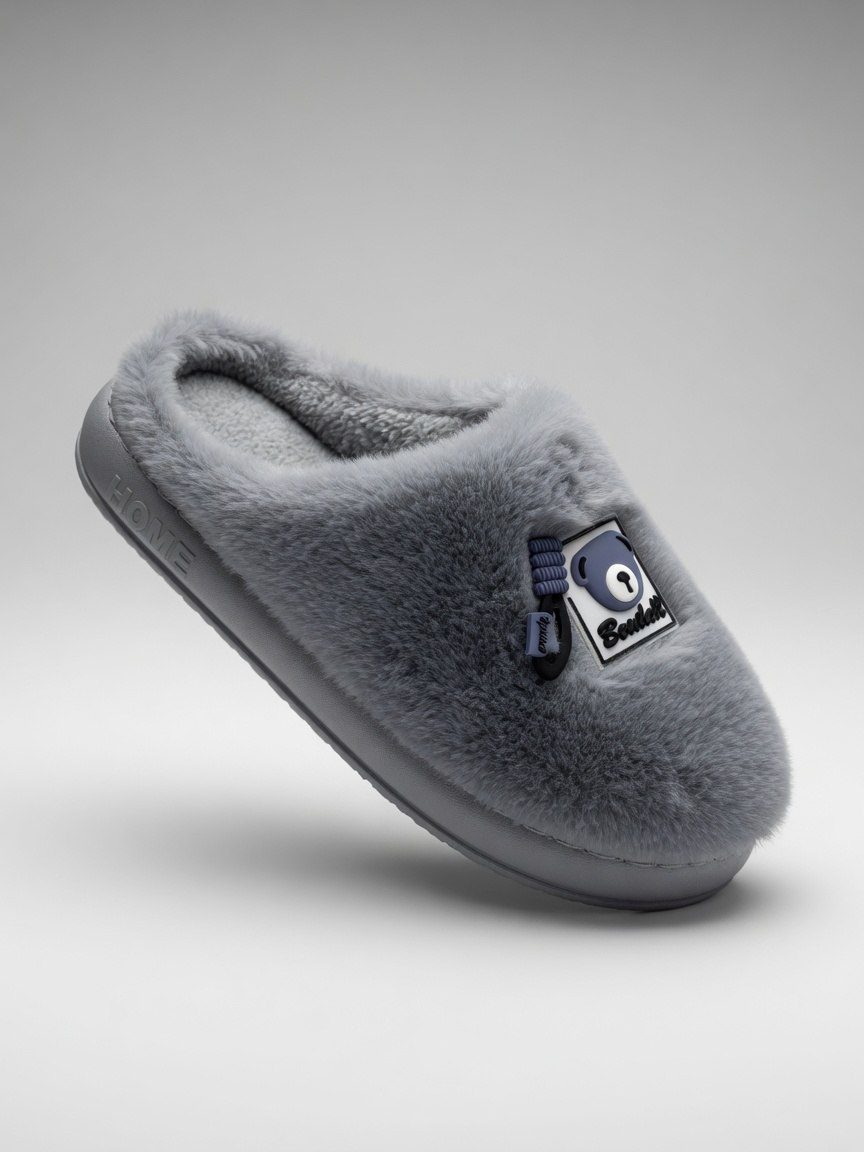 Pantufa de Uso Adulto Cinza — foto 2