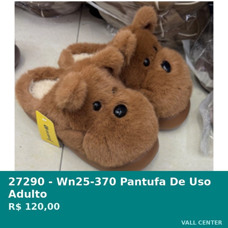 Pantufa de Uso Adulto Cinza — foto 2