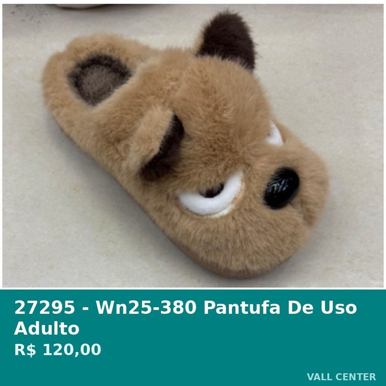 Pantufa de Uso Adulto Cinza — foto 2