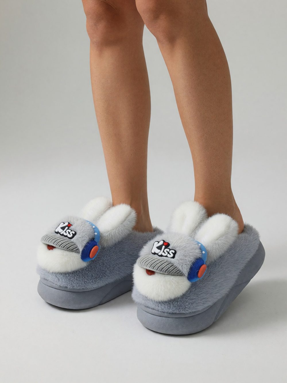 Pantufa Infantil Cinza — foto 2