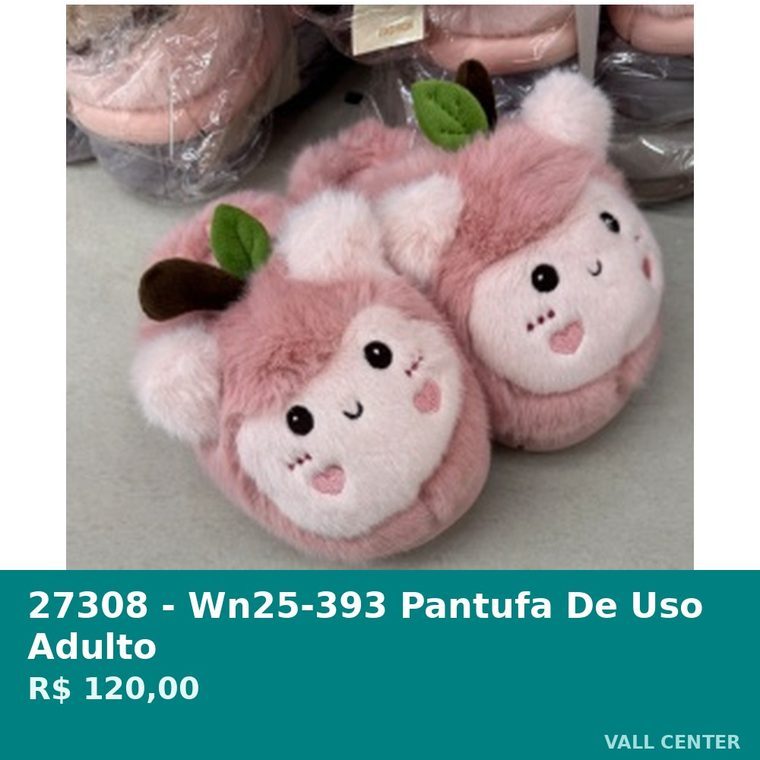 Pantufa de Uso Adulto Cinza — foto 1