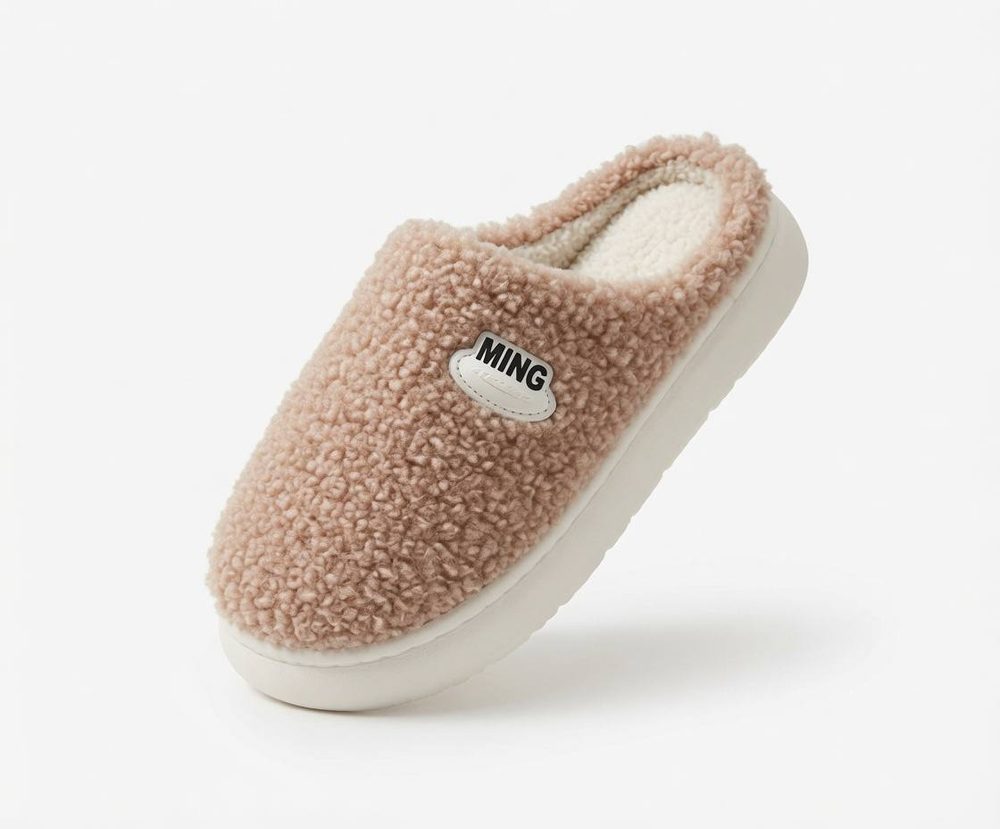 Pantufa de Uso Adulto Azul Cinza — foto 2
