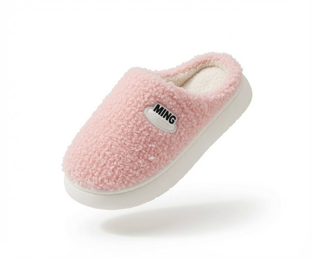 Pantufa de Uso Adulto Azul Cinza — foto 3