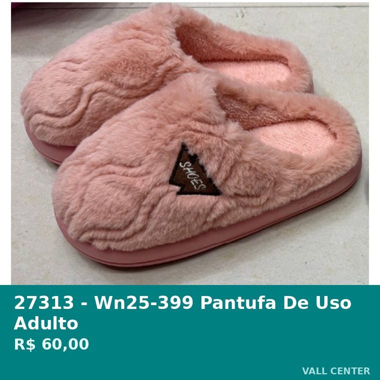 Pantufa de Uso Adulto Rosa — foto 3