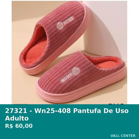 Pantufa de Uso Adulto