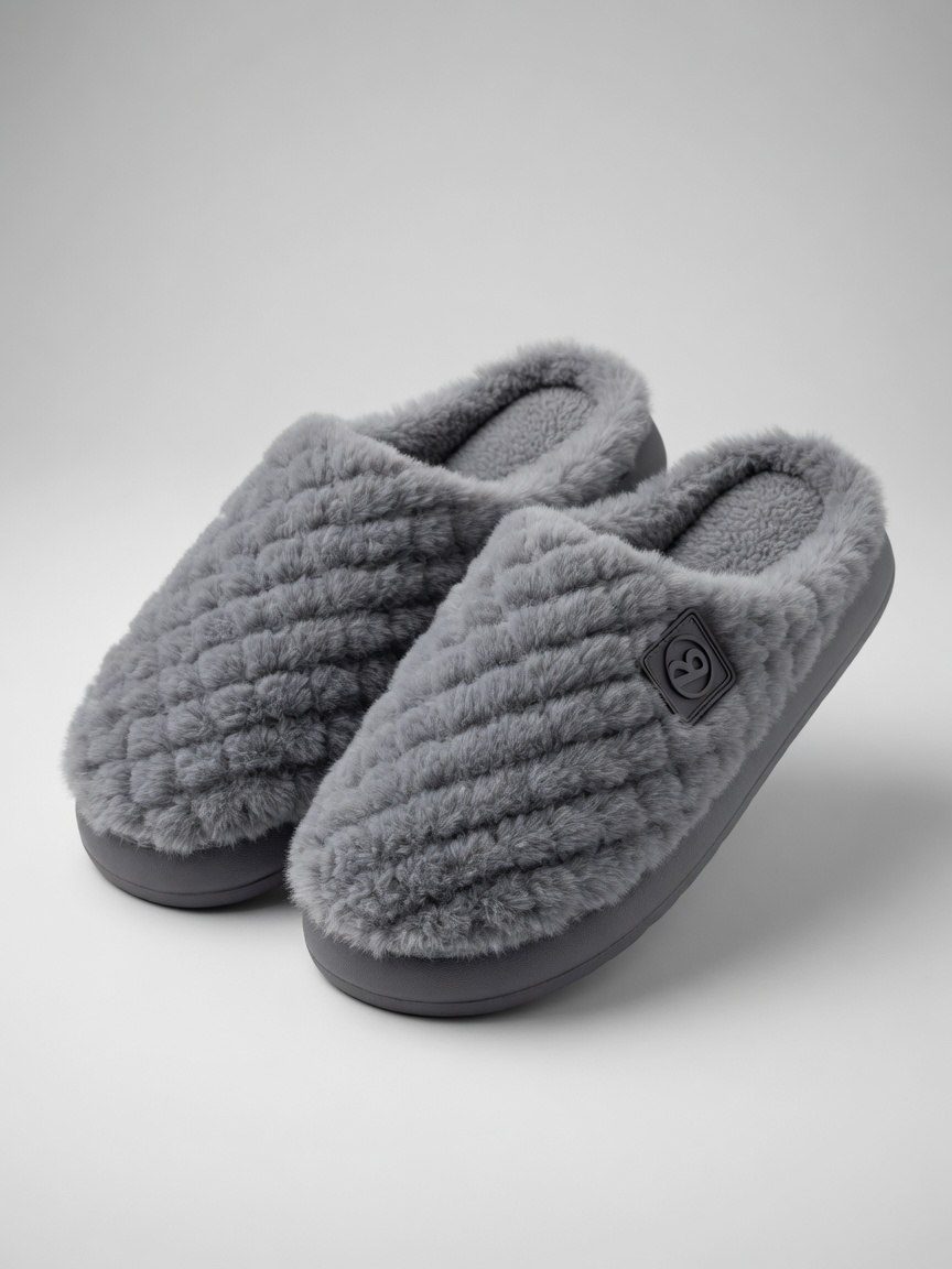 Pantufa de Uso Adulto Cinza — foto 3