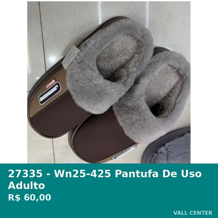 Pantufa de Uso Adulto Preto — foto 2
