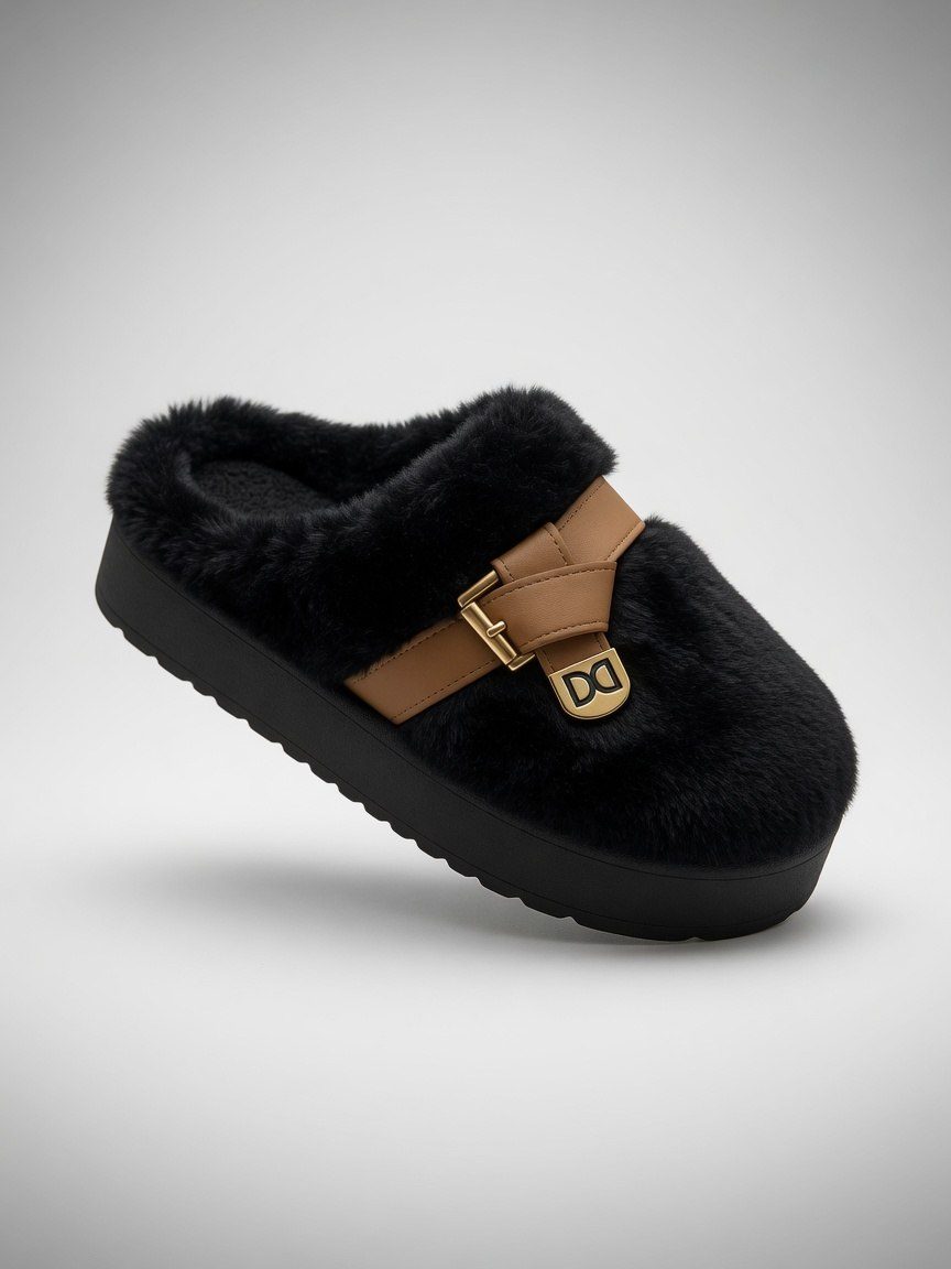 Pantufa de Uso Adulto Marrom — foto 1