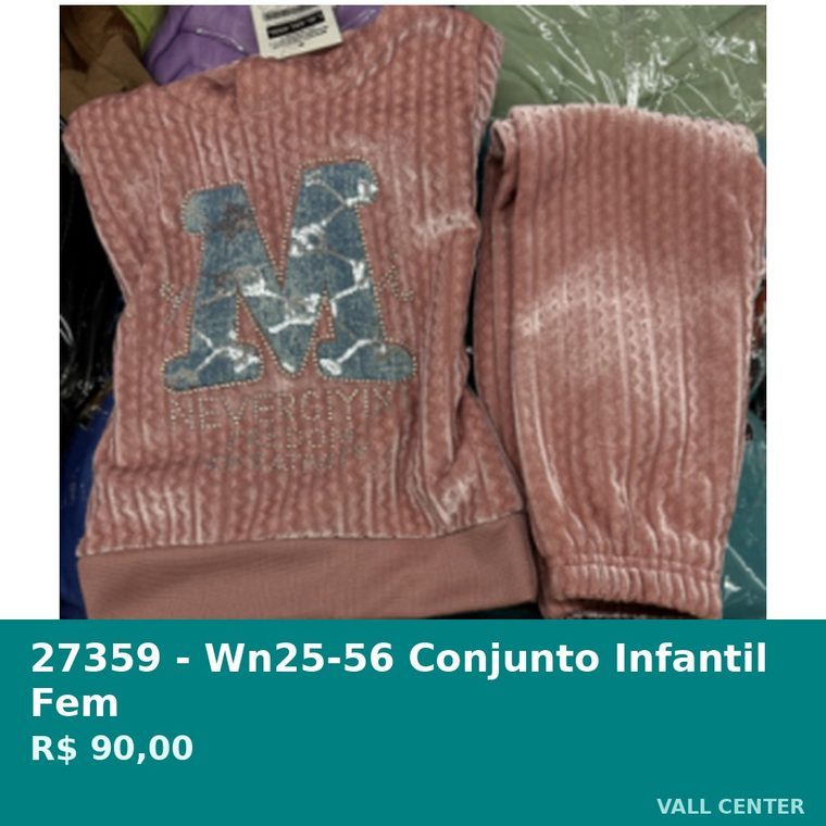 Conjunto Infantil Fem Rosa — foto 4