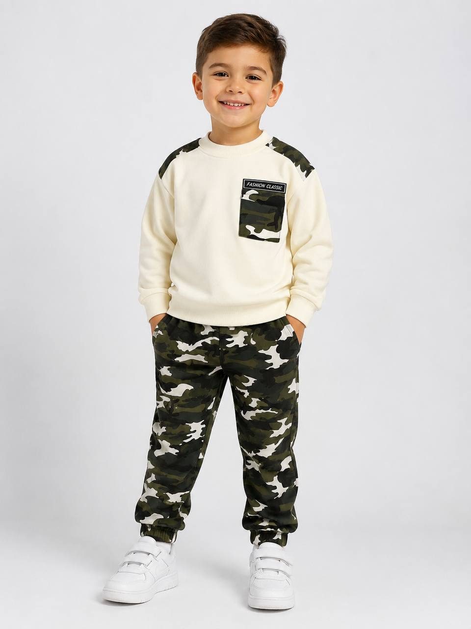 Conjunto Infantil Masc Creme — foto 1