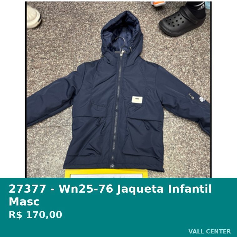 Jaqueta Infantil Masc Azul — foto 7