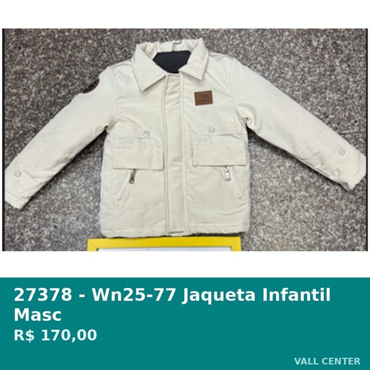 Jaqueta Infantil Masc Branco — foto 7