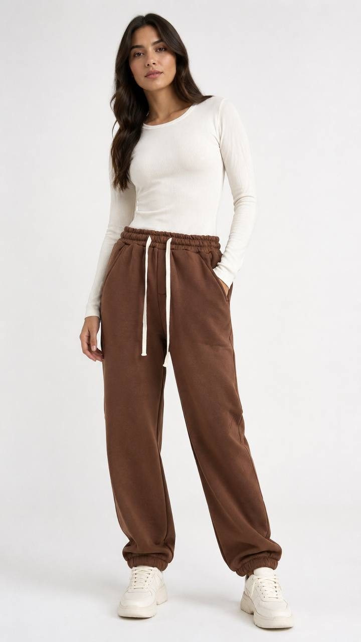 Calça Moletom Fem Cinza — foto 3