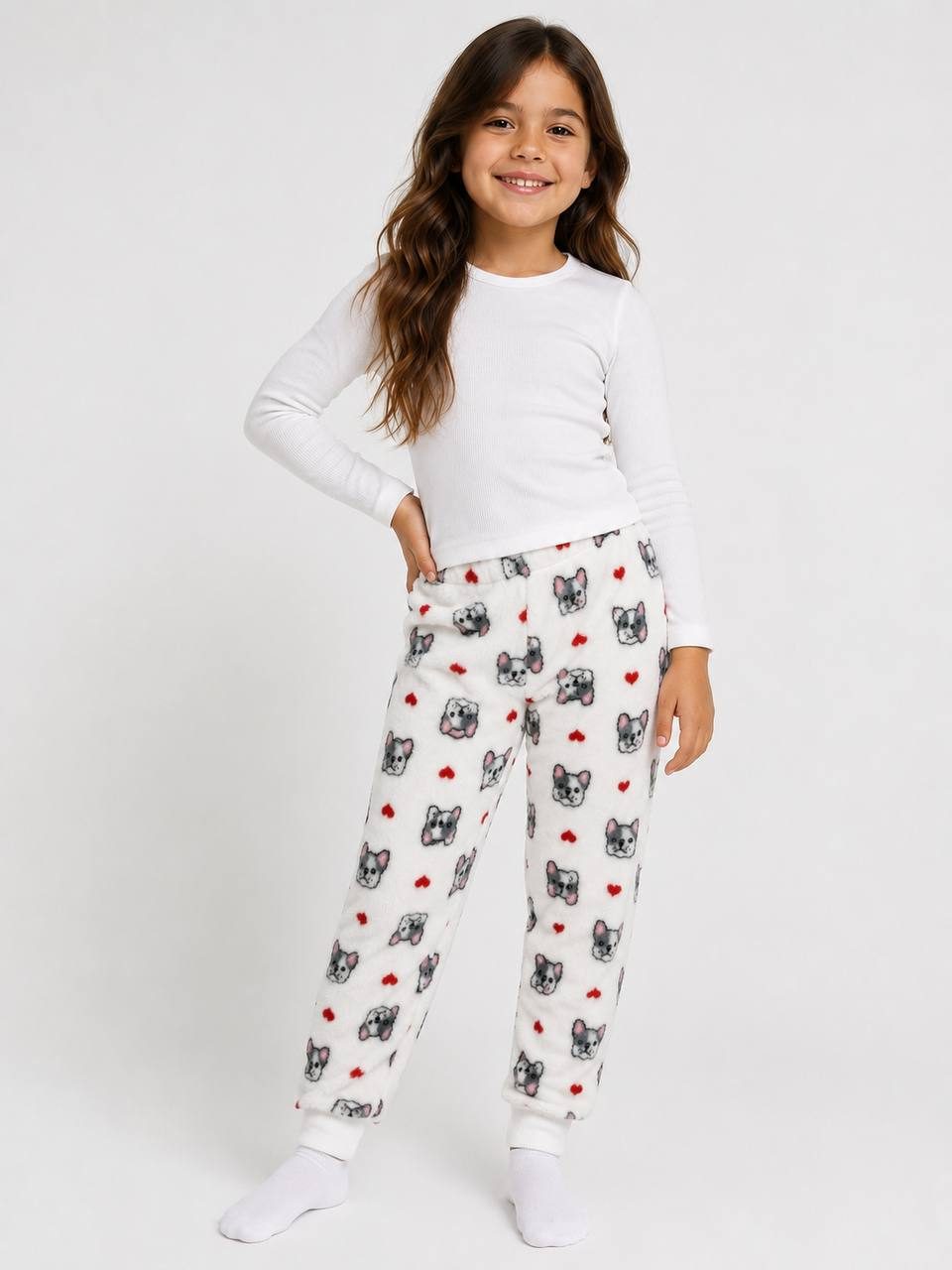 Calça Infantil Feminina Cinza — foto 4
