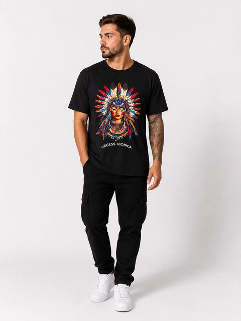 Camiseta Masc Preto