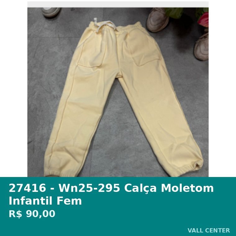 Calça Moletom Infantil Fem — foto 4