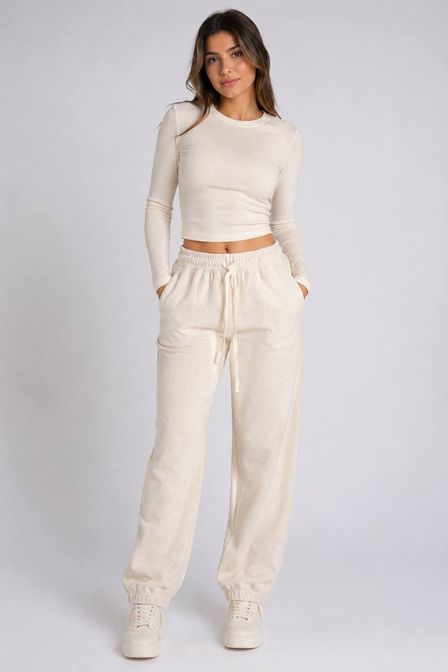 Calça Fem Creme