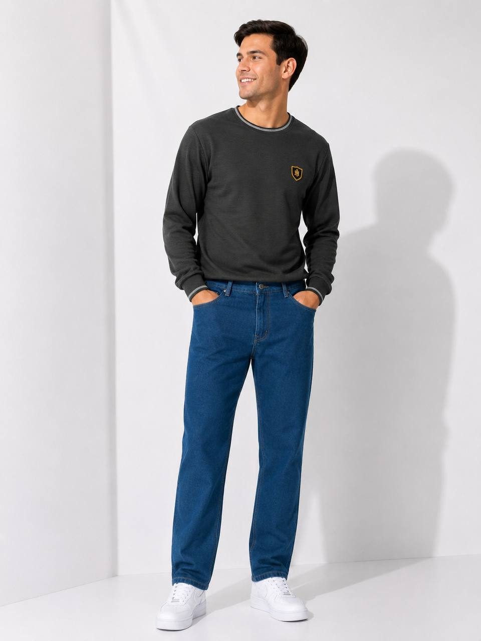 Calça Jeans Masc Azul — foto 1