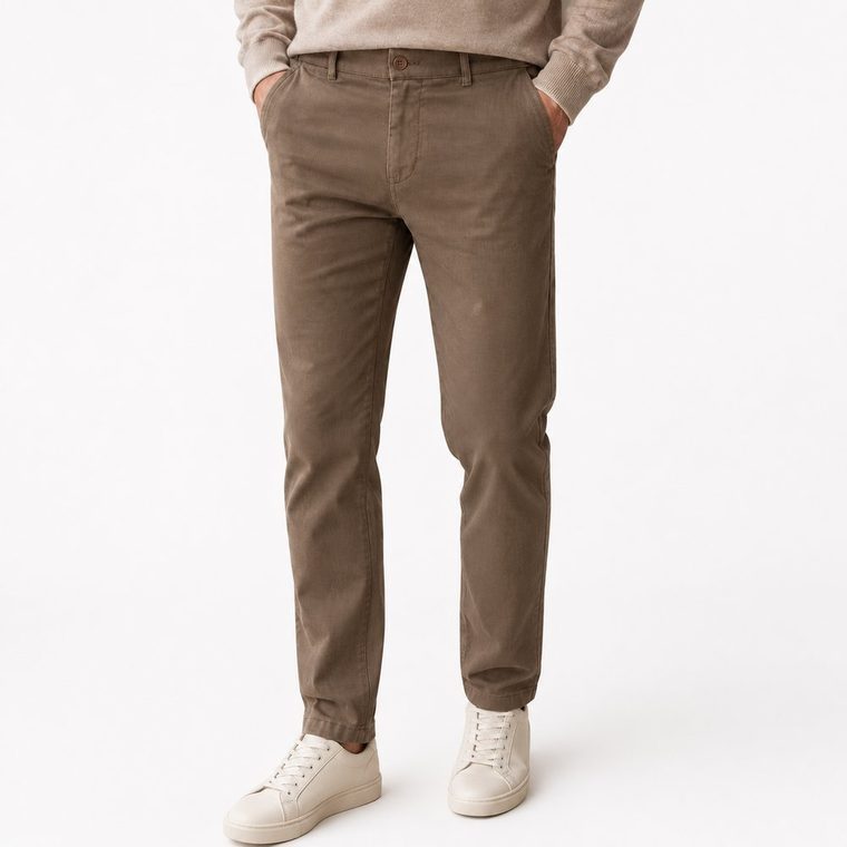 Calça Jeans Masc Marrom — foto 3