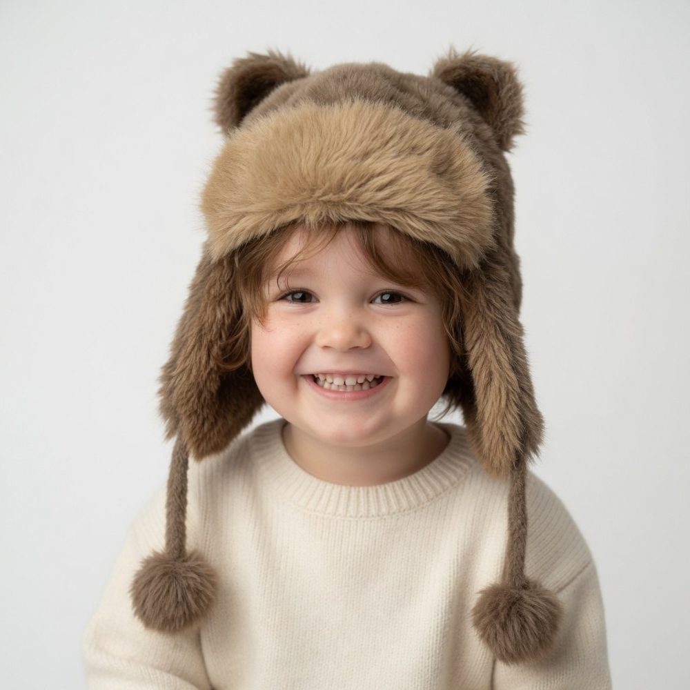 Touca Infantil Marrom — foto 2