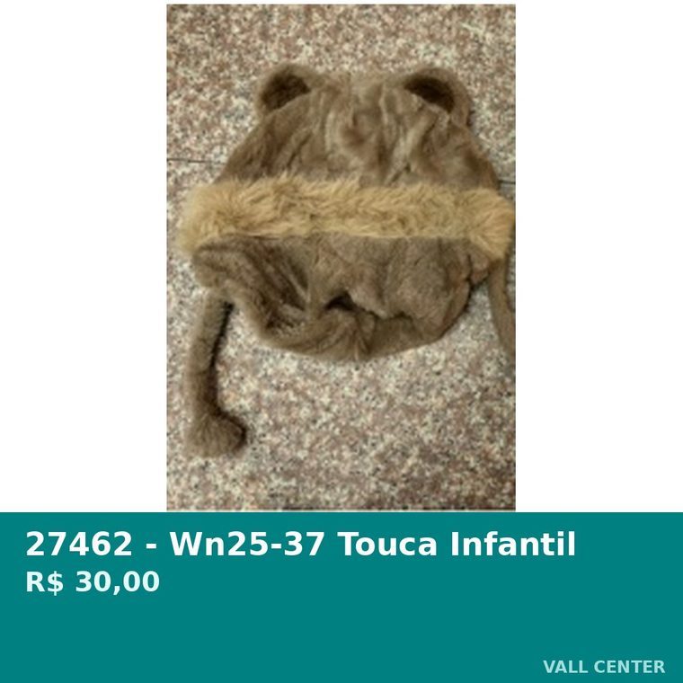 Touca Infantil Marrom — foto 3