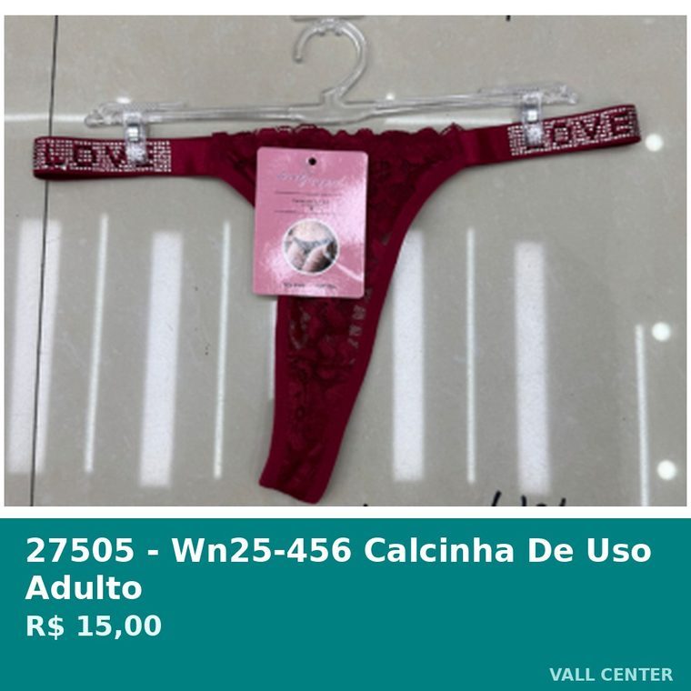 Calcinha de Uso Adulto Vinho — foto 2