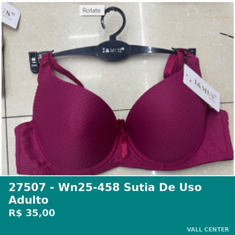 Sutia de Uso Adulto Vinho — foto 3