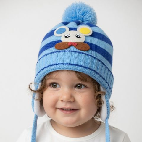 Touca Infantil Cinza