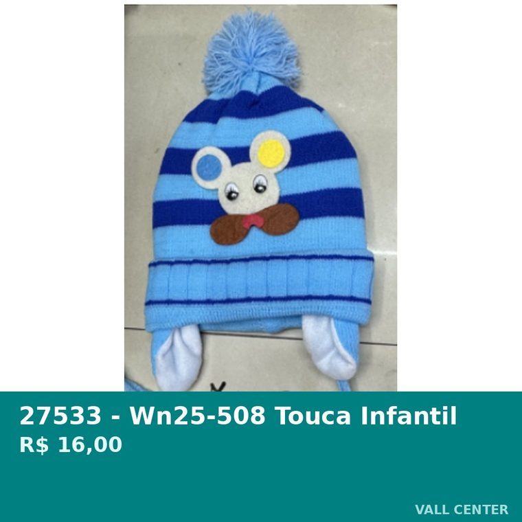 Touca Infantil Cinza — foto 3