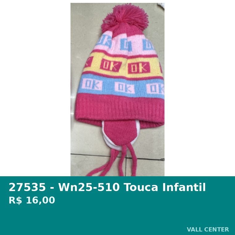 Touca Infantil Vermelho — foto 3