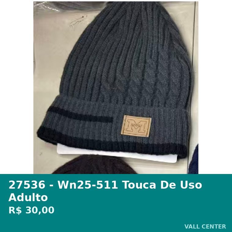Touca de Uso Adulto Cinza — foto 3