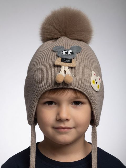 Touca Infantil Marrom