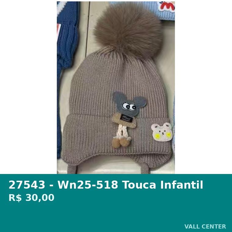 Touca Infantil Marrom — foto 3