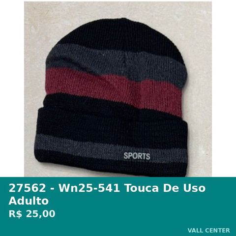 Touca de Uso Adulto Preto