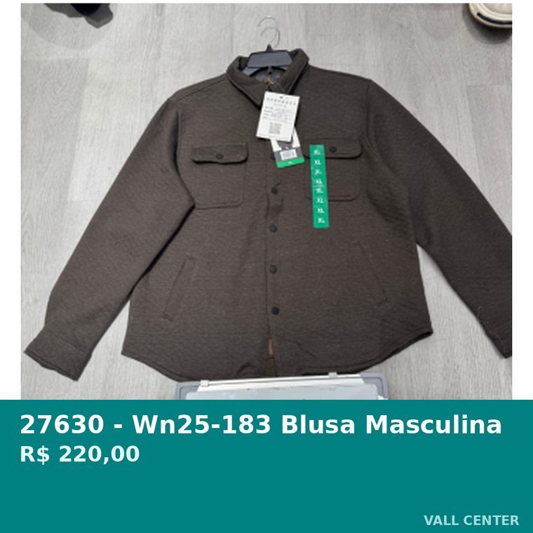 Blusa Masculina Marrom — foto 4