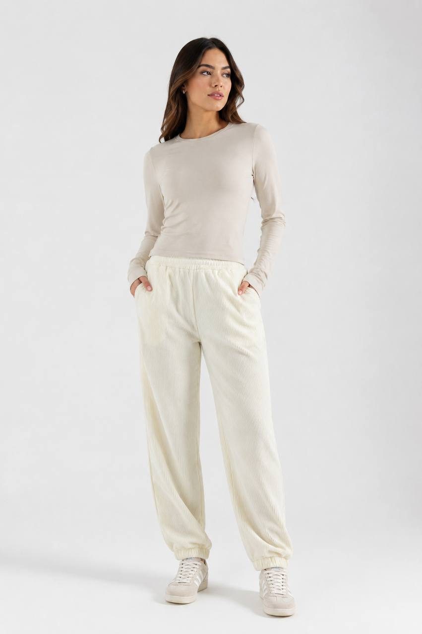 Calça Feminina Creme — foto 1