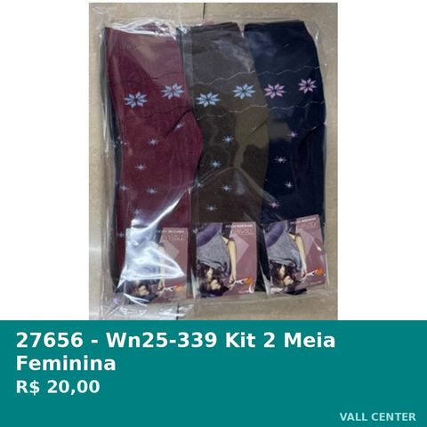 Kit 2 Meia Feminina