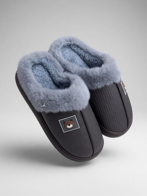 Pantufa Feminina Cinza