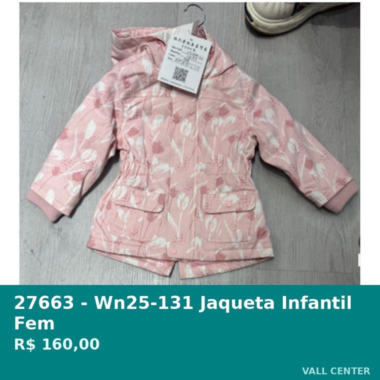 Jaqueta Infantil Fem Rosa — foto 4