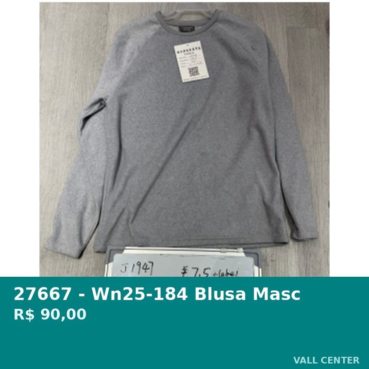 Blusa Masc Cinza — foto 3