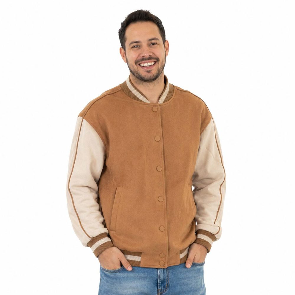 Blusa Masculina Marrom e Creme — foto 1